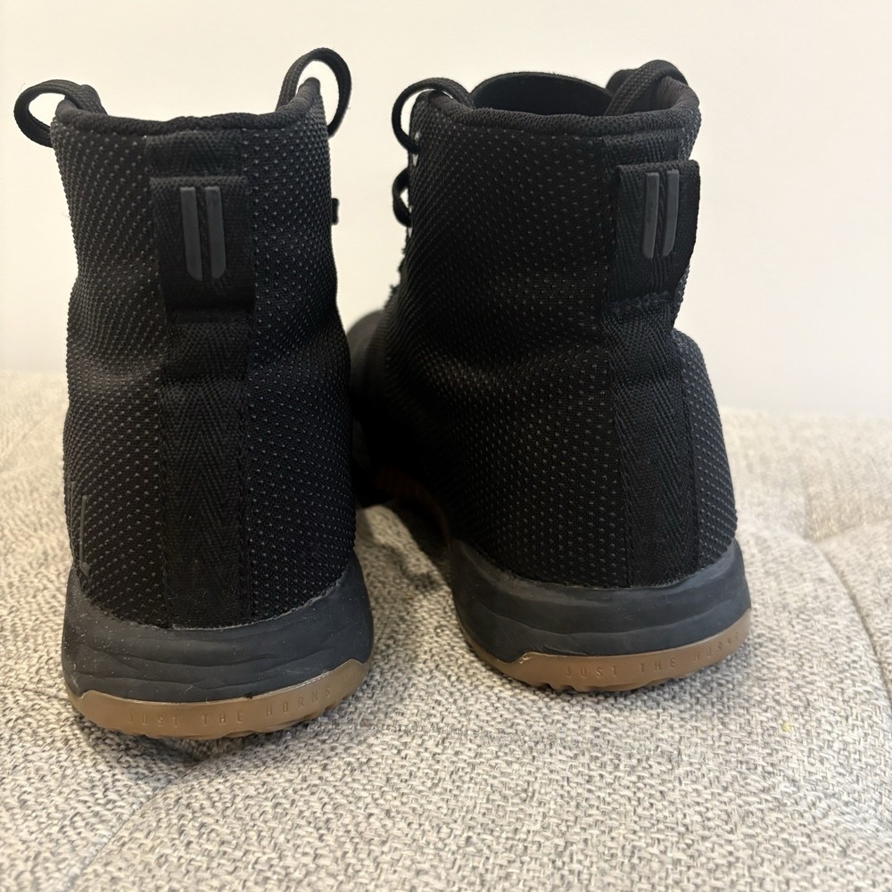 Nobull Outwork Edge Unisex M6.5/W8 Training Shoes Black Mesh High Top Sneakers - Picture 5 of 10